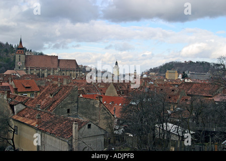 Winter-Reportage in Brasov Kronstadt Rumänien Stockfoto