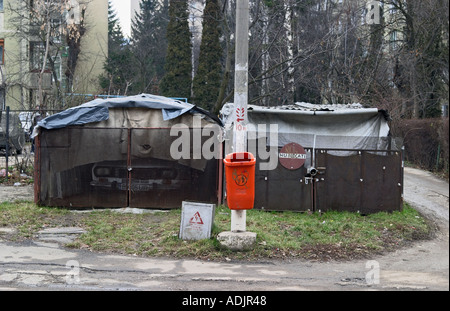 Winter-Reportage in Brasov Kronstadt Rumänien Stockfoto