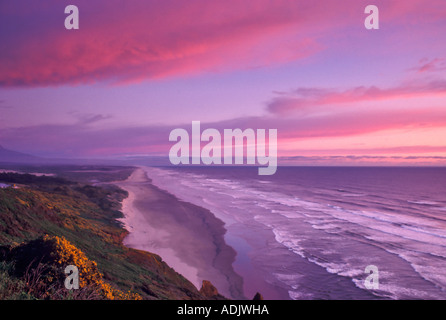 Blick nach Süden entlang Oregon Küste nördlich von Florenz Oregon Stockfoto