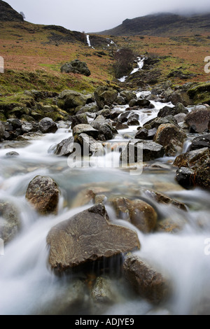 Kamm Beck, Buttermere Seenplatte Cumbria Stockfoto