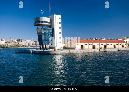 Blick auf Ceuta Seehafen von Meer Ceuta ist eine afrikanische Stadt Zugehörigkeit zu Spanien Stockfoto