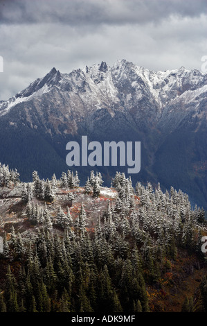 Nooksack Palette mit ersten Schnee der Saison Washington Stockfoto