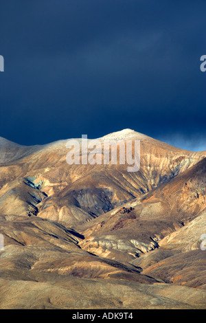 Calico Berg mit Schnee und Sturm Calico Mountains Wildnis in der Black Rock Desert National Conservation Area Nevada Stockfoto