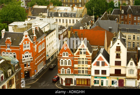 Arras (Frankreich), Antenne kurzer Blick vom Belfried Aussichtsplattform an der Spitze des Rathauses (The Hotel de Ville) Stockfoto