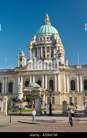 Der Belfast City Hall. Eines der schönsten klassischen Renaissance-Gebäude in Europa. Haus in Belfast Stadtrat. Stockfoto