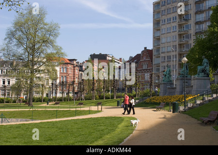 Square Ambiorix Brüssel Belgien Stockfoto