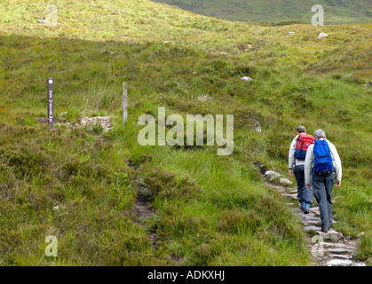 Gurte auf dem West Highland Way Glen C Stockfoto