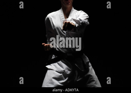 Stanzen der Blackbelt Stockfoto