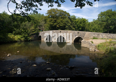 DIP Brücke Merthyr Mawr nahe Bridgend South Wales Stockfoto