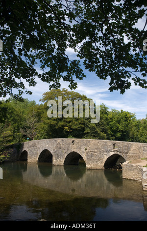 DIP Brücke Merthyr Mawr nahe Bridgend South Wales Stockfoto