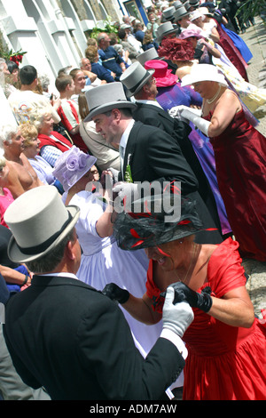 Flora-Tanz, Helston, Cornwall, UK Stockfoto