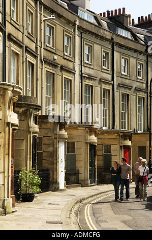 Georgianischen Häusern an der Paragon Clifton Bristol England Stockfoto