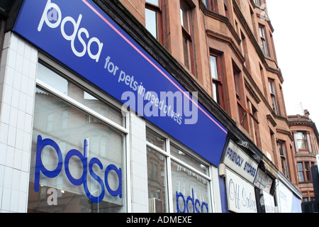 PDSA (Völker Apotheke für kranke Tiere) Shop, Glasgow, Schottland, Vereinigtes Königreich. Juli 2006. Stockfoto