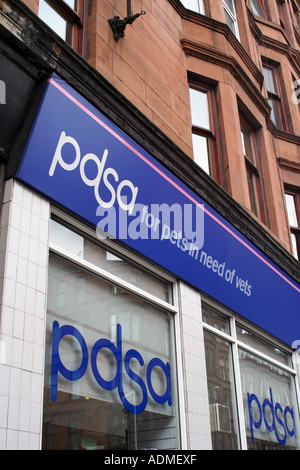 PDSA (Völker Apotheke für kranke Tiere) Shop, Glasgow, Schottland, Vereinigtes Königreich. Juli 2006. Stockfoto