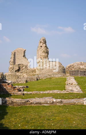 13. Jahrhundert Montgomery Burgruine erbaut von Henry III Montgomery Powys Mid Wales UK Stockfoto