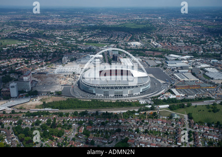 Luftaufnahme des neuen Wembley-Stadion. Nordwest-London. England. Stockfoto