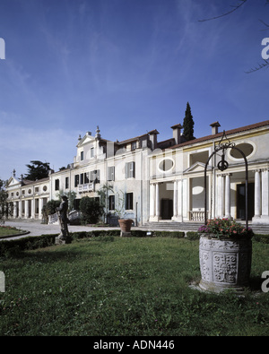 Stra eine der Brenta, Villa Pisani, La Barbariga, Fassade Stockfoto