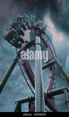Nemesis Inferno Thorpe Park England Stockfoto