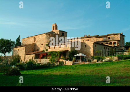 Historischen Pieve a Castello-Toskana-Italien Stockfoto