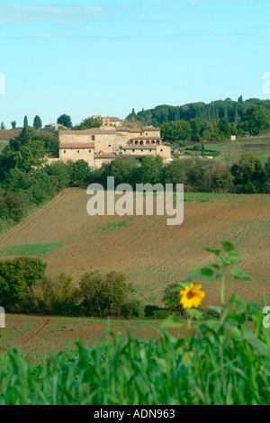 Historischen Pieve a Castello-Toskana-Italien Stockfoto