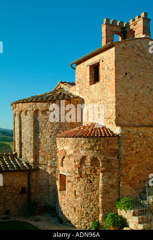 Historischen Pieve a Castello-Toskana-Italien Stockfoto