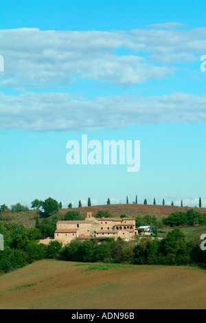 Historischen Pieve a Castello-Toskana-Italien Stockfoto