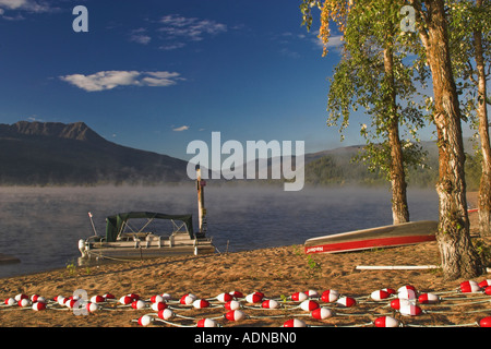 Die Nordbucht indische Reserve hat eine Unpoilt Fläche von Shuswap Lake in der Nähe von Tappen British Columbia in Kanada dies in erfolgt der Stockfoto