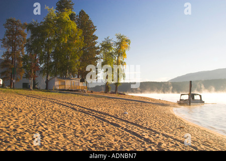 Die Nordbucht indische Reserve hat eine Unpoilt Fläche von Shuswap Lake in der Nähe von Tappen British Columbia in Kanada dies in erfolgt der Stockfoto