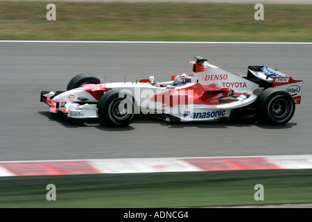 Formel 1-Fahrer Ralph Schumacher fahren für BAR-Honda-Team in der Formel1 Saison 2006 bei Barcelona, Spanien Stockfoto