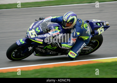 Sete Gibernau Reiten für Movistar Honda Team im Jahr 2005 Moto GP Weltmeisterschaft in Valencia Stockfoto