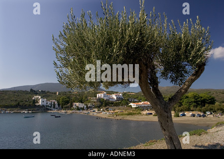 Das Haus des surrealistischen Malers Salvador Dali und seine Frau Gala in der Bucht von Port Lligat, Cadaques, Spanien Stockfoto