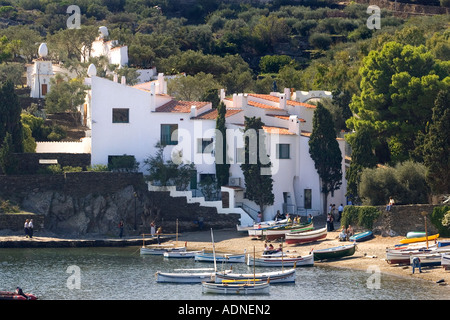 Das Haus des surrealistischen Malers Salvador Dali und seine Frau Gala in Port Lligat, Cadaques, Spanien Stockfoto