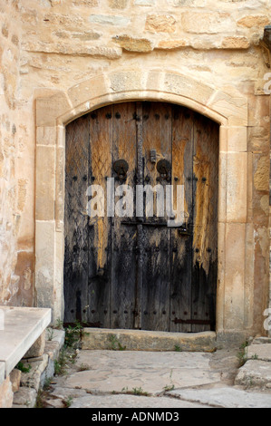 Alte Tür byzantinischen Kirche Zyperns Stockfoto