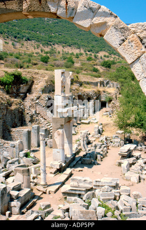 Tempel des Domitian, Ephesus in der Türkei Stockfoto