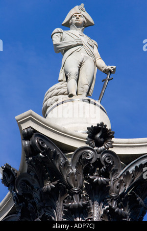 Nelson s Spalte Denkmal für Admiral Lord Nelson bei Trafalgar Square London Vereinigtes Königreich Stockfoto