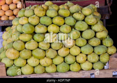 Frische Feigen auf dem Markt der Gumbet Türkei Stockfoto