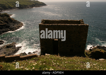 Ansicht West oben Krone Maschinenhaus Botallack Cornwall Stockfoto