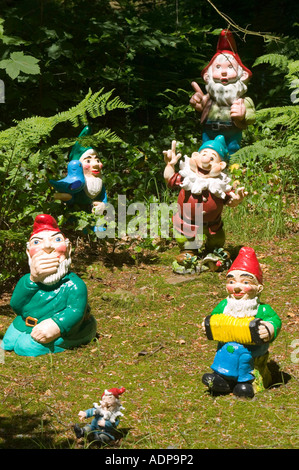 Zwerge im westafrikanischen Putnam Gnome zu reservieren, Devon, UK Stockfoto