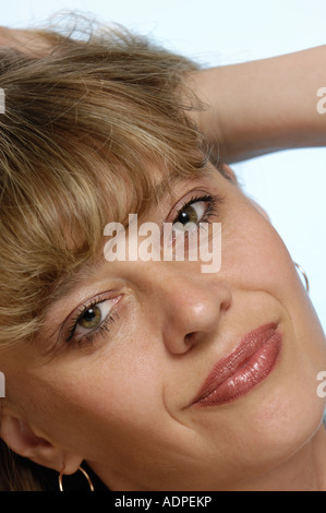 Lächelnde Frau Gesicht Porträt Stockfoto