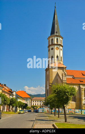 Kirche von St. James in zentralen Levoca in der östlichen Slowakei EU Stockfoto