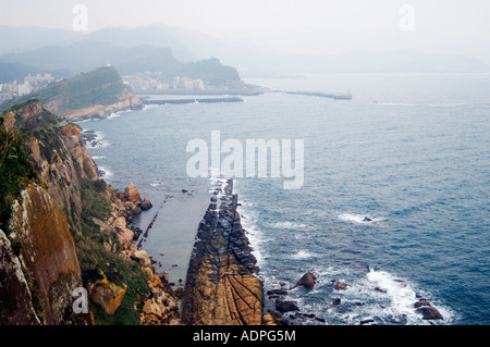 Coastal Felsformationen Yehliu Taipei County Taiwan China Stockfoto