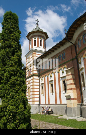 Sinaia, Siebenbürgen, Rumänien. Sinaia Kloster Orthdox Kirche (schwarze Stute - 1846) Stockfoto