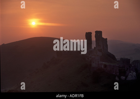 Corfe Castle-Dorset-England-Großbritannien-Europa Stockfoto