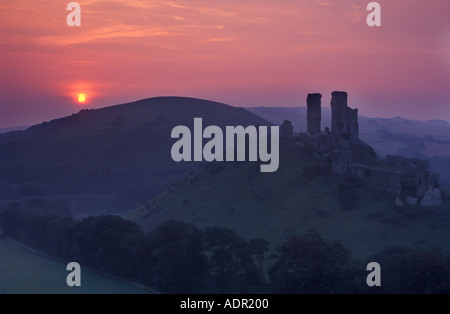 Corfe Castle-Dorset-England-Großbritannien-Europa Stockfoto