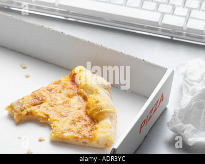 Übrig gebliebene pizza Stockfoto