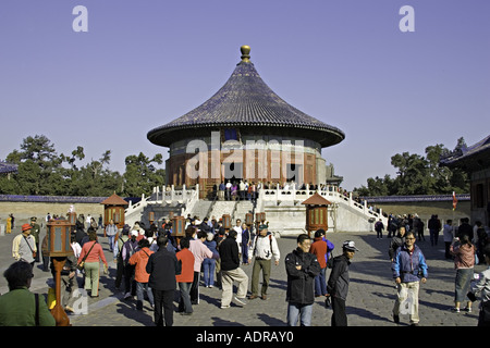 CHINA Peking Hall der Gebete für gute Ernte der wichtigsten Halle im Himmelstempel park Stockfoto