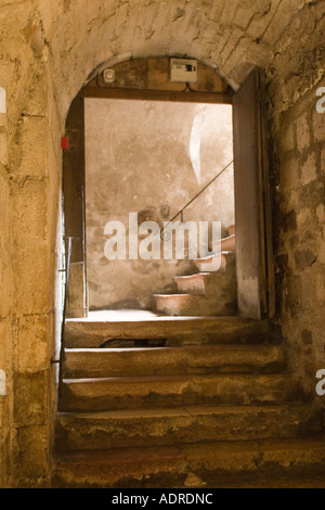 Die Krypta die, Eglise St. Philibert Abbey church Tournus Frankreich Stockfoto