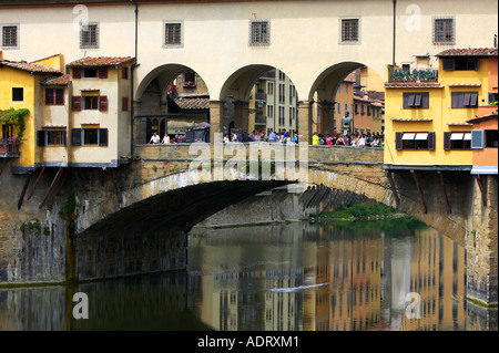 Ponte Vecchio Italien Tuscany Florenz Stockfoto