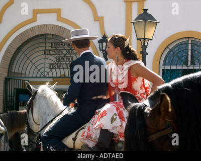 Feria de Nuestra Señora la Virgen del Rosario Coronado Messe der Muttergottes die gekrönte Jungfrau des Rosenkranzes Stockfoto