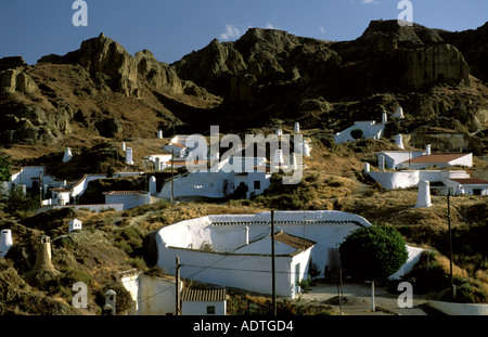 Guadix Blick auf Cuatro Veredas Stockfoto